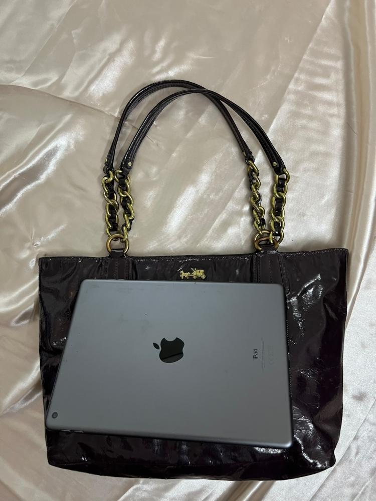 Coach Patent Leather Tote Bag