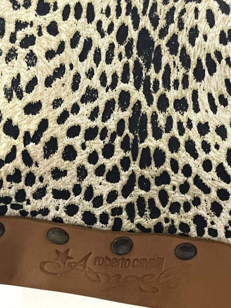 Roberto Cavalli Leopard Print Tote Bag
