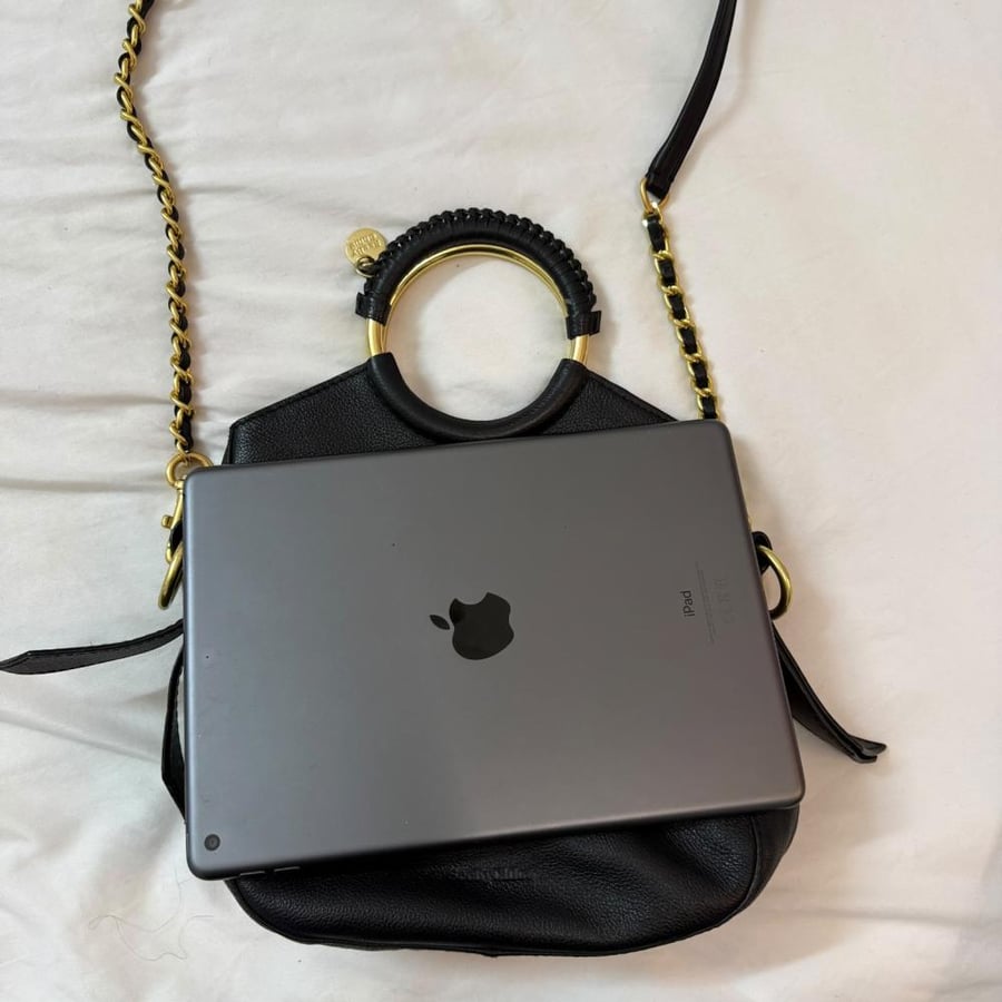 See By Chloé Black Leather Ring Handle Bucket Bag