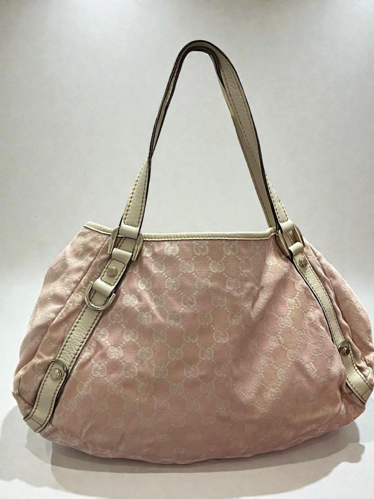 Gucci Pink GG Canvas Shoulder Bag