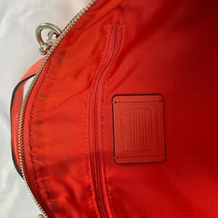 Coach Coral Leather Shoulder Bag