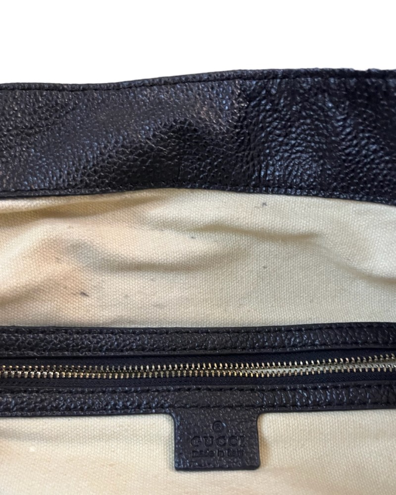 Gucci Blue Leather Large Soho Shopper Tote