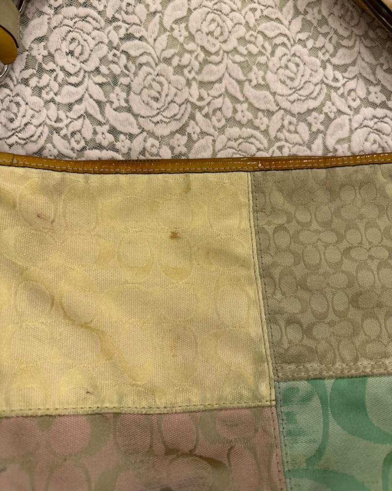 Coach Multicolor Patchwork Monogram Canvas Hobo Bag