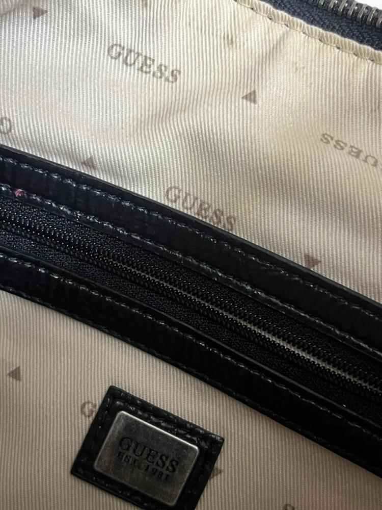 G by GUESS Black Leather Shoulder Bag