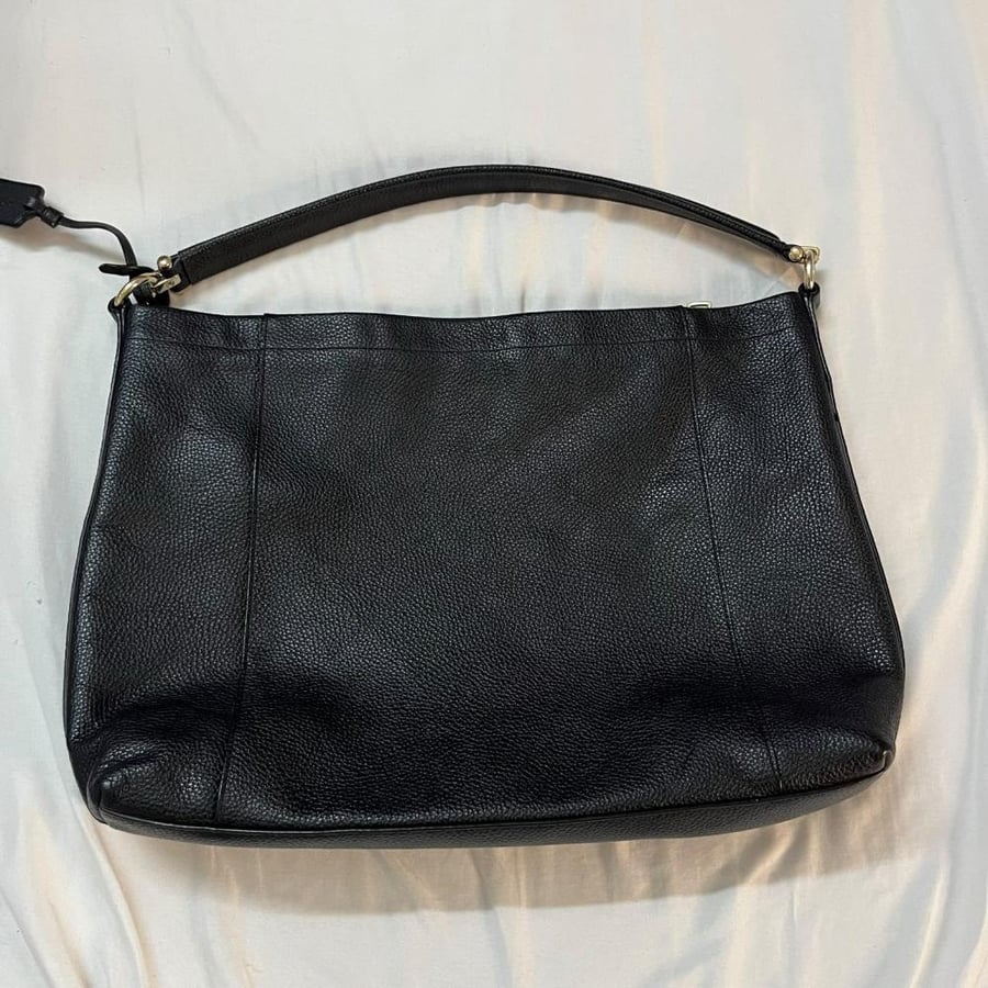 Coach Black Leather Shoulder Bag