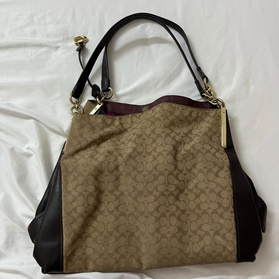 Coach Brown Leather Tote Bag
