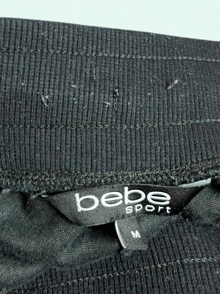 Bebe Black Velour Sweatpants - Size M