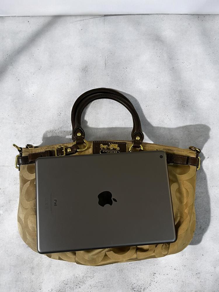 Coach Madison Signature Satchel with Shoulder Strap
