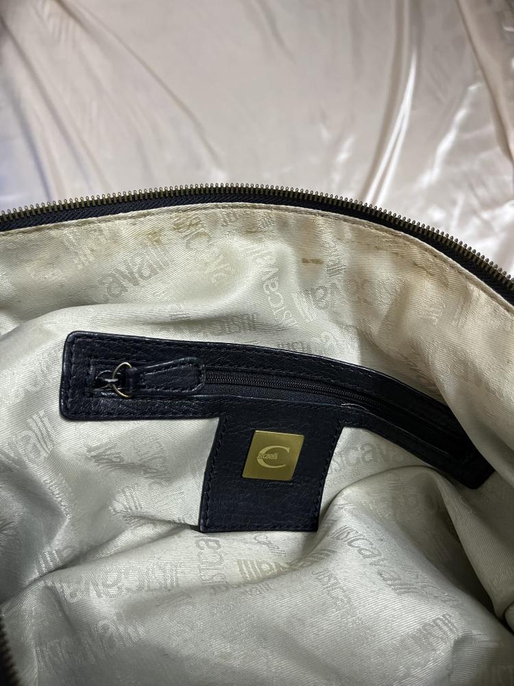 Just Cavalli Black Leather Bag