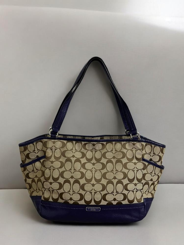 Coach 23297 Park Signature Carrie Tote Shoulder Bag