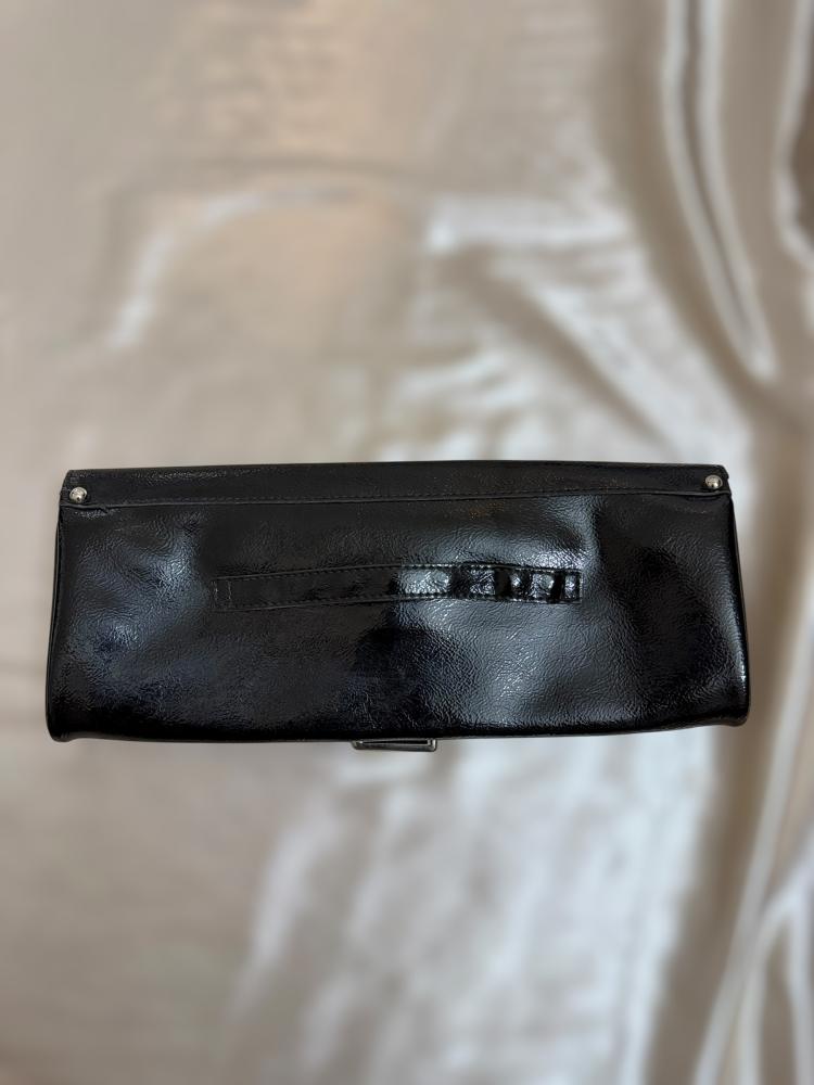 Guess Black Patent Clutch