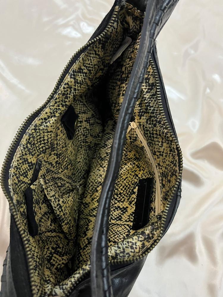 Steve Madden Black Leather Shoulder Bag