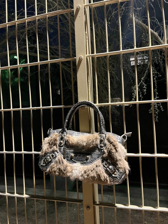 Fur mini bag by SSIA
