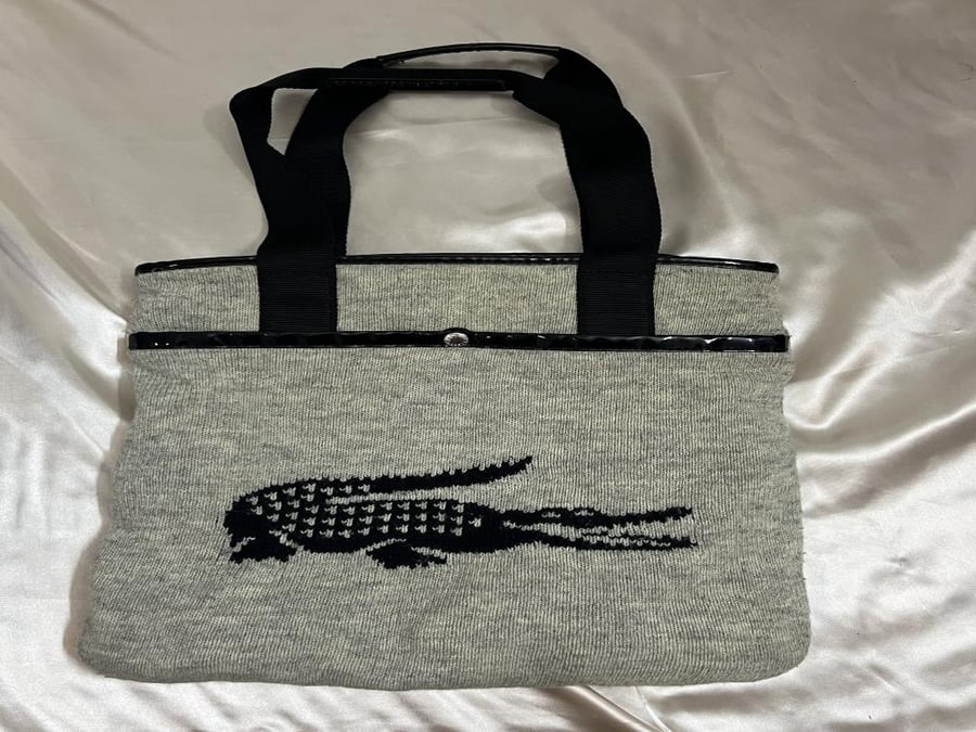 Lacoste Grey Tote Bag