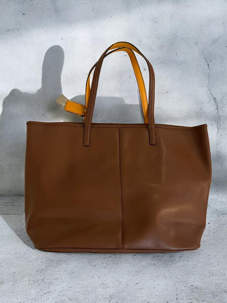 Coach brown large tote bag