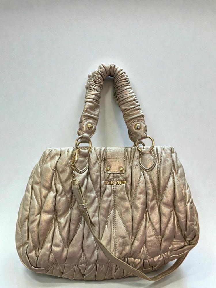 Miu Miu Metallic gold handbag
