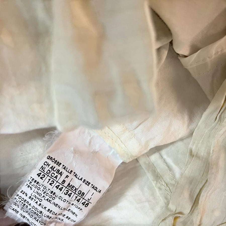 Max Mara Beige Linen Blazer - Size IT 44 / US 10 / M-L