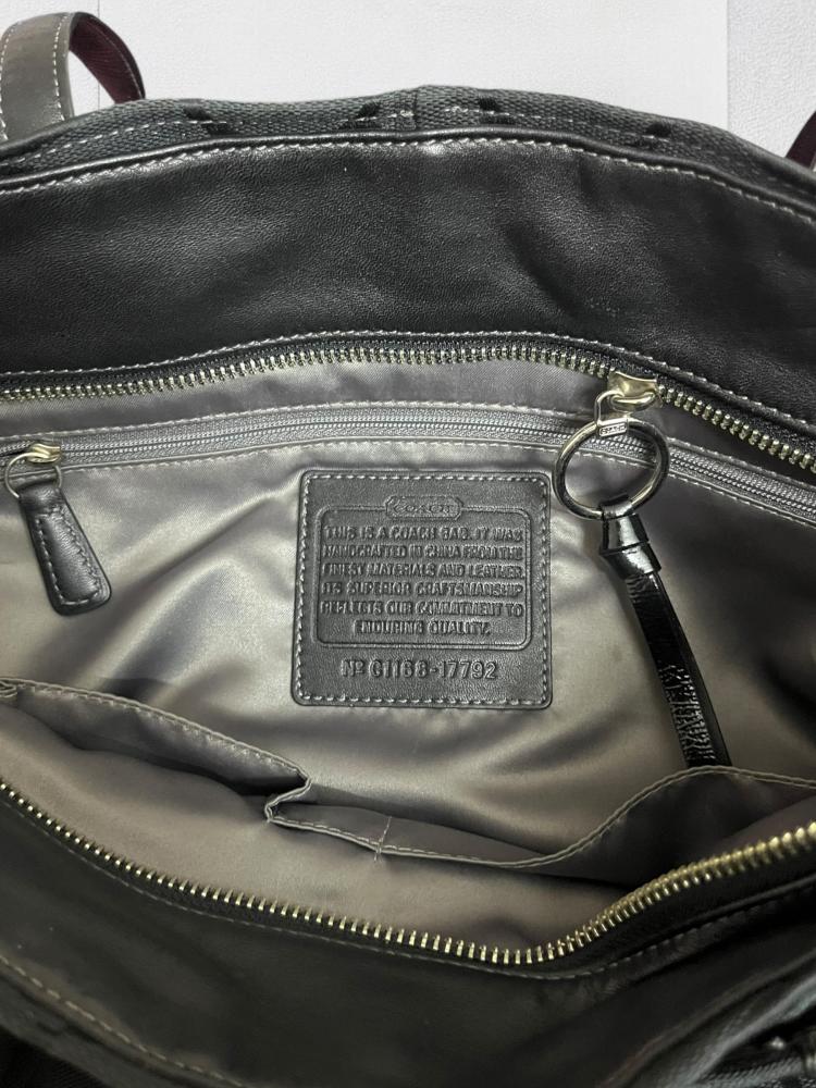 Coach jacquard handbag