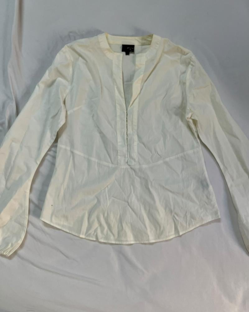 Just Cavalli White Long Sleeve Blouse - Size 42