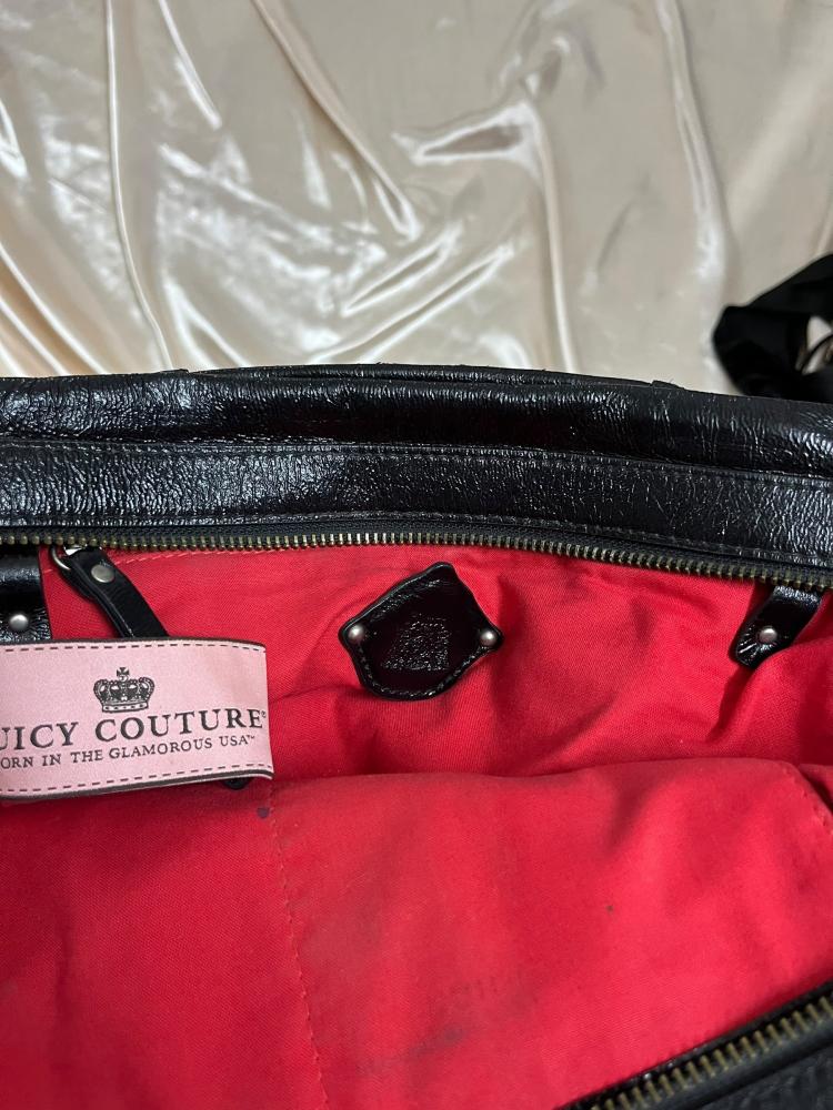 Juicy Couture Black Leather Bag
