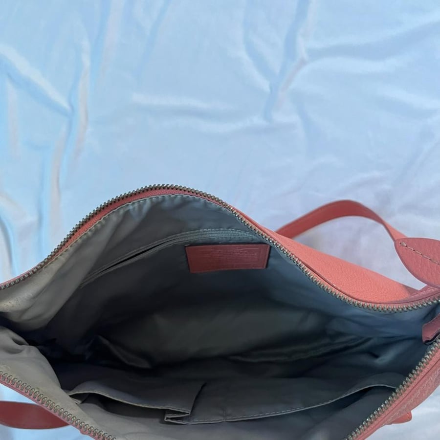 Coach Coral Leather Shoulder Bag