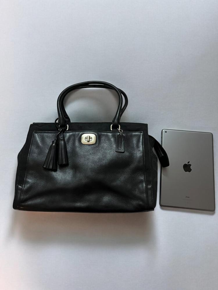 Coach Black Leather Handbag