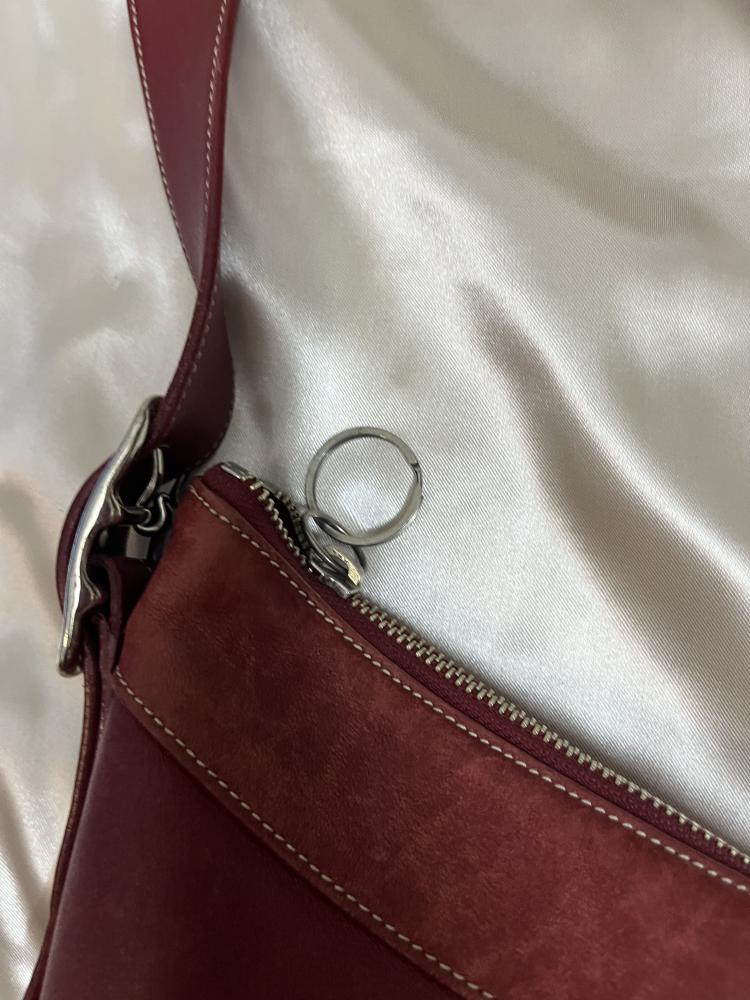 Coach Red Leather Shoulder Bag