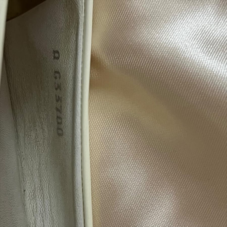 Chanel Off-White Patent Leather Camellia Ballet Flats - Size 39.5