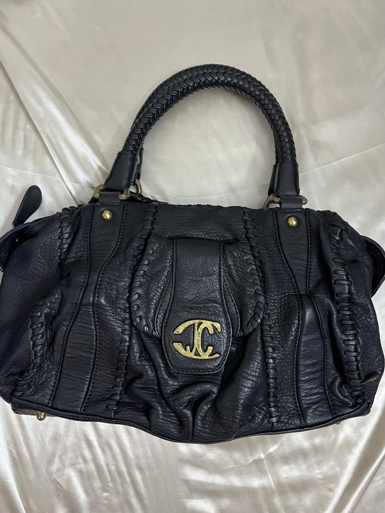 Just Cavalli Black Leather Bag