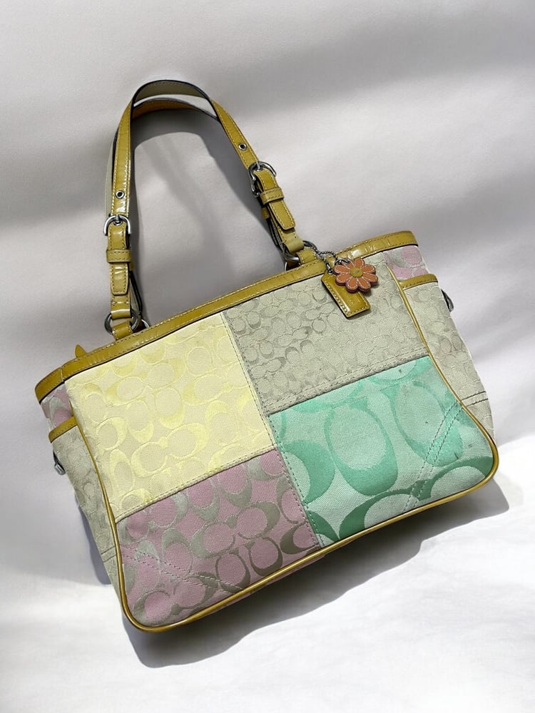Coach Multi-Color Patchwork Leather Handbag