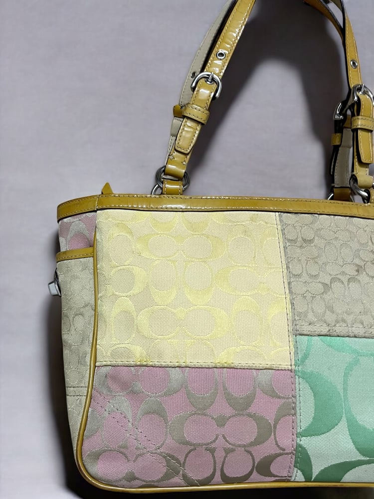 Coach Multi-Color Patchwork Leather Handbag
