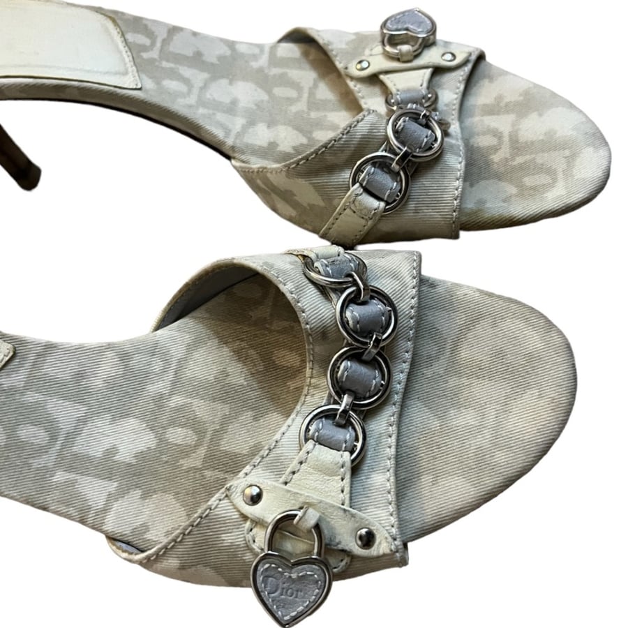 Dior Monogram Kitten Heels Size :40