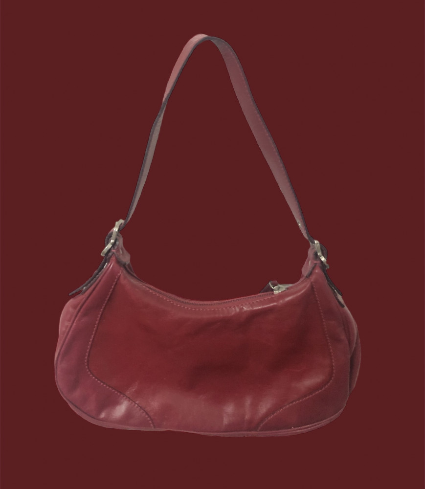 Red Leather Francesco Baisia Mini Bag