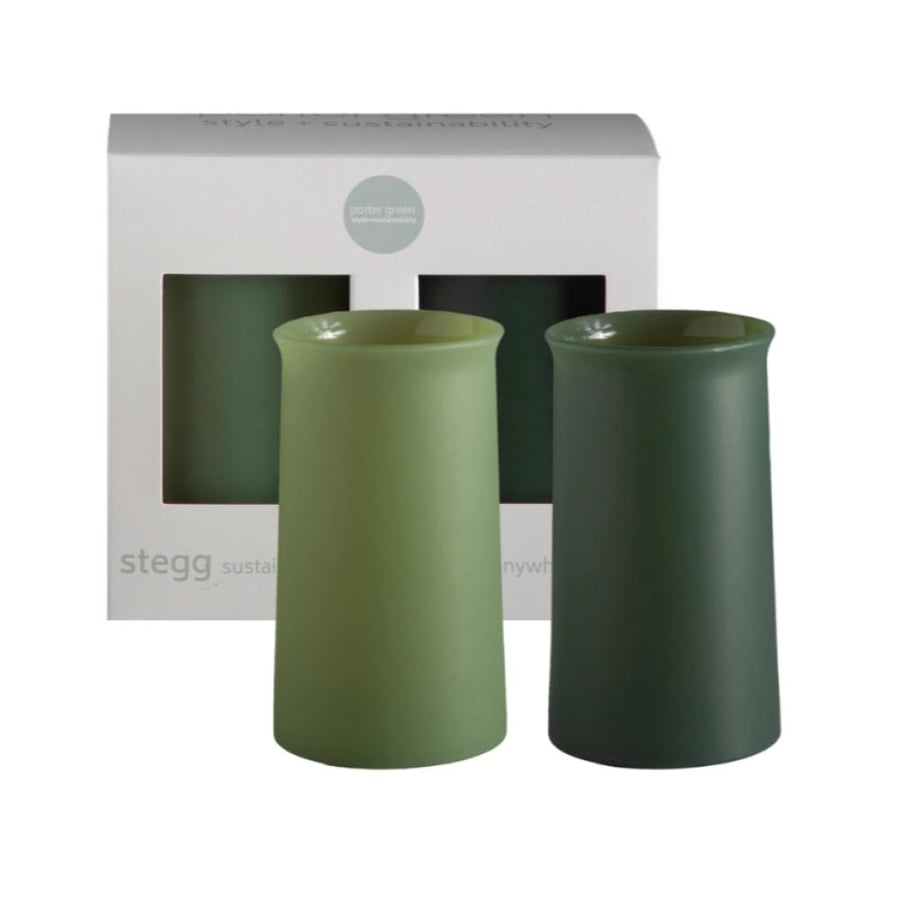 Sage Olive Stegg Unbreakable Silicone Highball Glasses