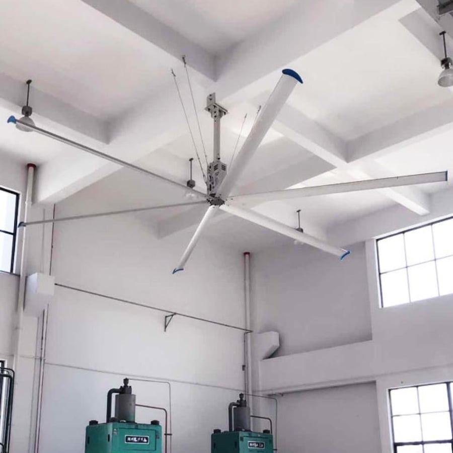 Spootcool – مروحة للمساحات الكبيرة عالية الاداء منخفضة السرعة (HVLS) لتغطية مساحة 700 م²