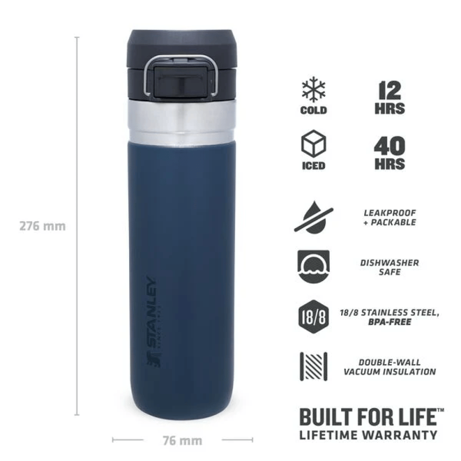 The Quick-Flip Water Bottle .7L / 24oz-Lagoon