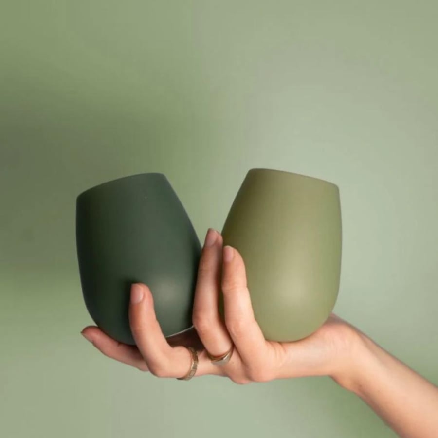 sage + olive | fegg | silicone unbreakable glasses