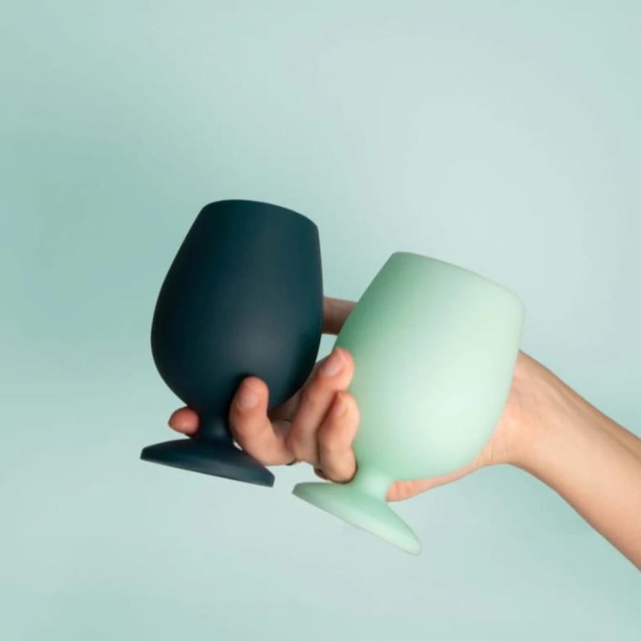 mist + ink | stemm | silicone unbreakable wine glasses