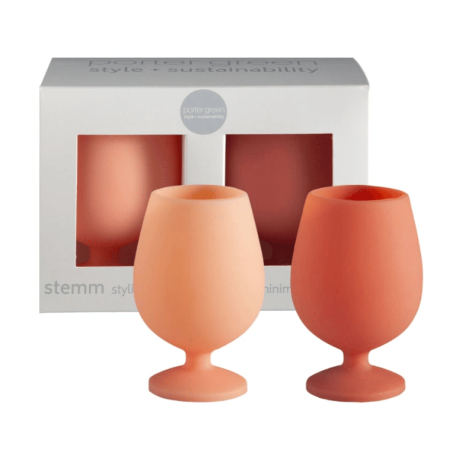 terra + peach | stemm | silicone unbreakable glasses