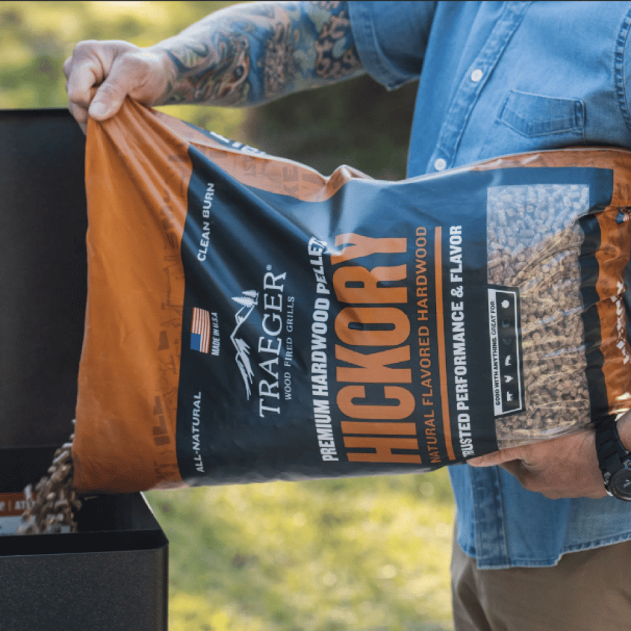 Traeger Hickory Bbq Wood Pellets 20Lb Bag