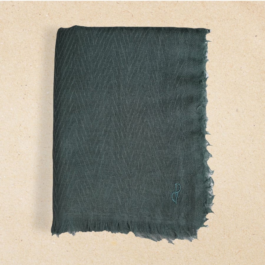 Olive Green Royal Pashmina scarf