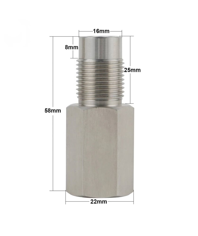 Exhaust sensor connection for the drained one