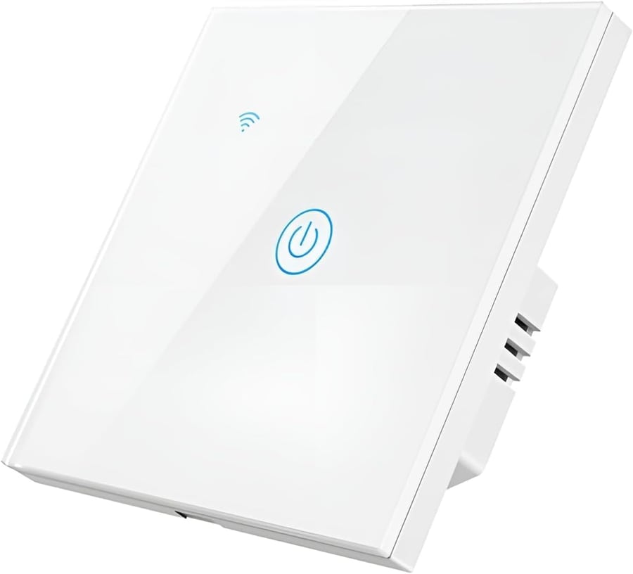 مفتاح إضاءة ذكي-WiFi ،ابيض،احادي