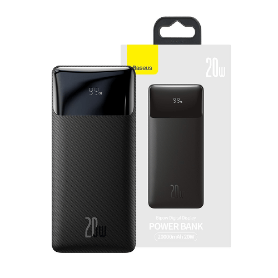 Bessous portable battery with digital screen 20000 mAh, 20W PD