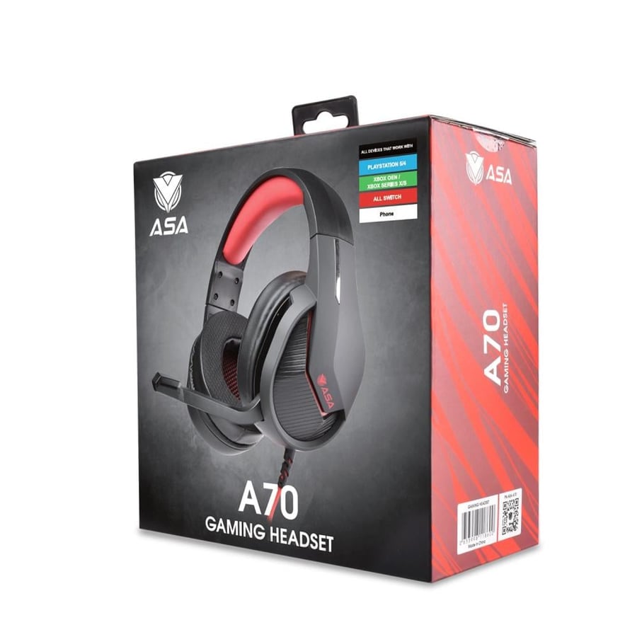 سماعة سلكية  ASA A70 - Black