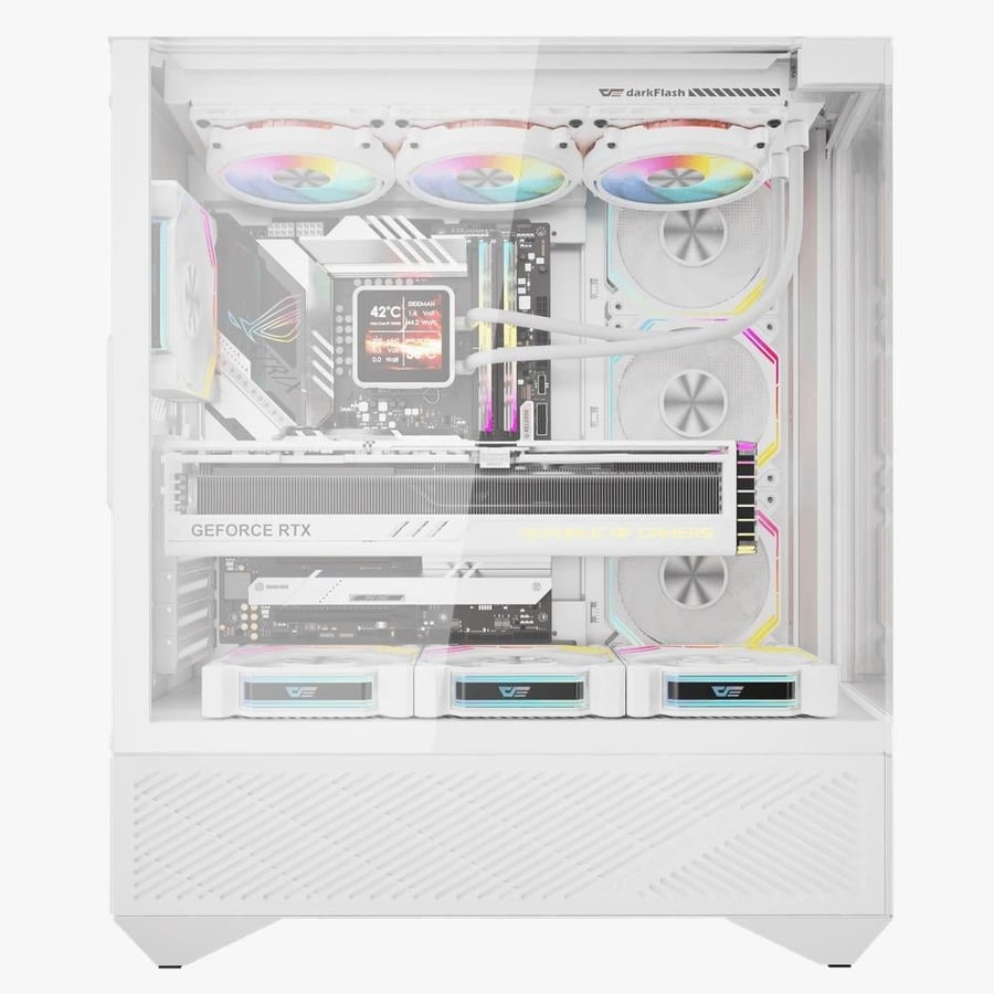 DARKFLASH CASE DY460 4FAN WHITEصندوق