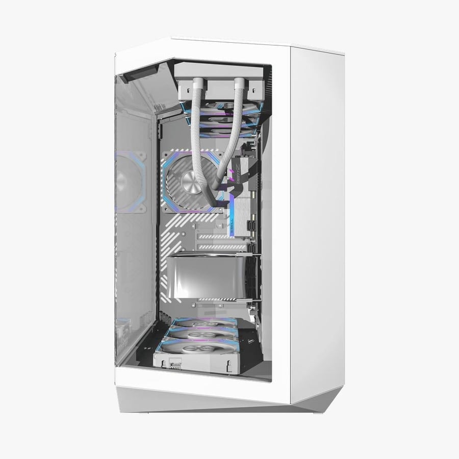 DARKFLASH CASE DY470 4FAN WHITE صندوق