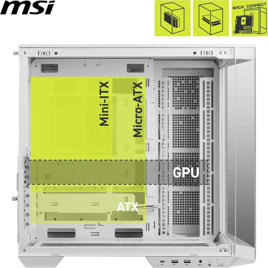MSI MPG PANO 100R PZ WHITE صندوق
