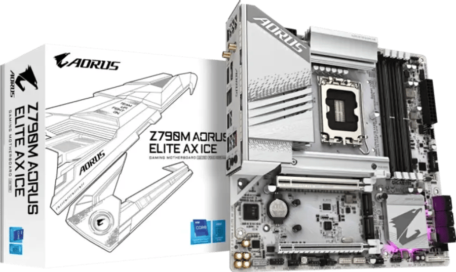 لوحة أم AORUS Z790M-A ELITE AX ICE Ryzen DDR5