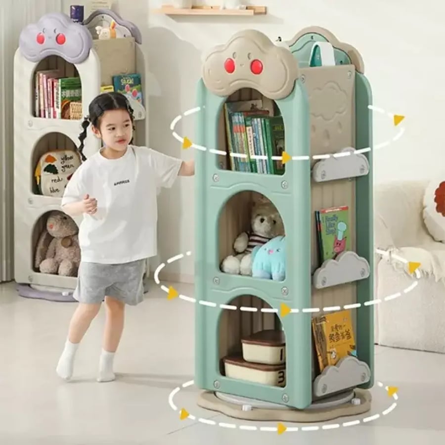 rotating bookshelves